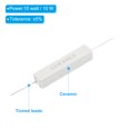 thumbnail image 3 of Unique Bargains 5Pcs 10K Ohm Resistors, 10W Ceramic Cement Resistor Power Cement Resistor Kit Tolerance 5% for Power Adapters Audio, 3 of 4