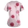 thumbnail image 2 of NAMTYQX Pink Breast Cancer Shirt Trendy Loose Breast Cancer Scrub Top Pink Size L, 2 of 4