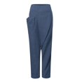 thumbnail image 4 of ZANZEA Women High Waist Side Zipper Big Pocket Asymmetrical Harem Pants, 4 of 10