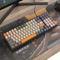 thumbnail image 4 of K3 Mechanical Keyboard 980 Games 100 Keys Hot-plug USB Wired Computer Keyboard with Backlight Shimmer Green Axis, 4 of 5