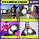 thumbnail image 3 of Ventilador plegable GloFX Sun & Moon Design Rave Music Festival, 3 of 6
