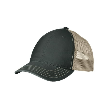 Canvas Mesh Cap - Mafoose Men's Super Soft Mesh Back Cap Black/ Khaki OSFA