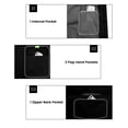 thumbnail image 6 of Men's Waterproof Cycling Vests with Hood, Lightweight Reflective Stretch Sleeveless Vest for Cycling, Running, Camping (S, Black), 6 of 7