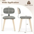 thumbnail image 3 of Gymax Dining Chairs Set of 4 w/Curved Backrest Padded Seat for Dining Room Living Room, 3 of 10