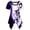 Purple, variant on Women O-Neck Plus Size Short Sleeve Asymmetrical Musical Note Print T Shirt Tops Summer Fashion Clothing for Women