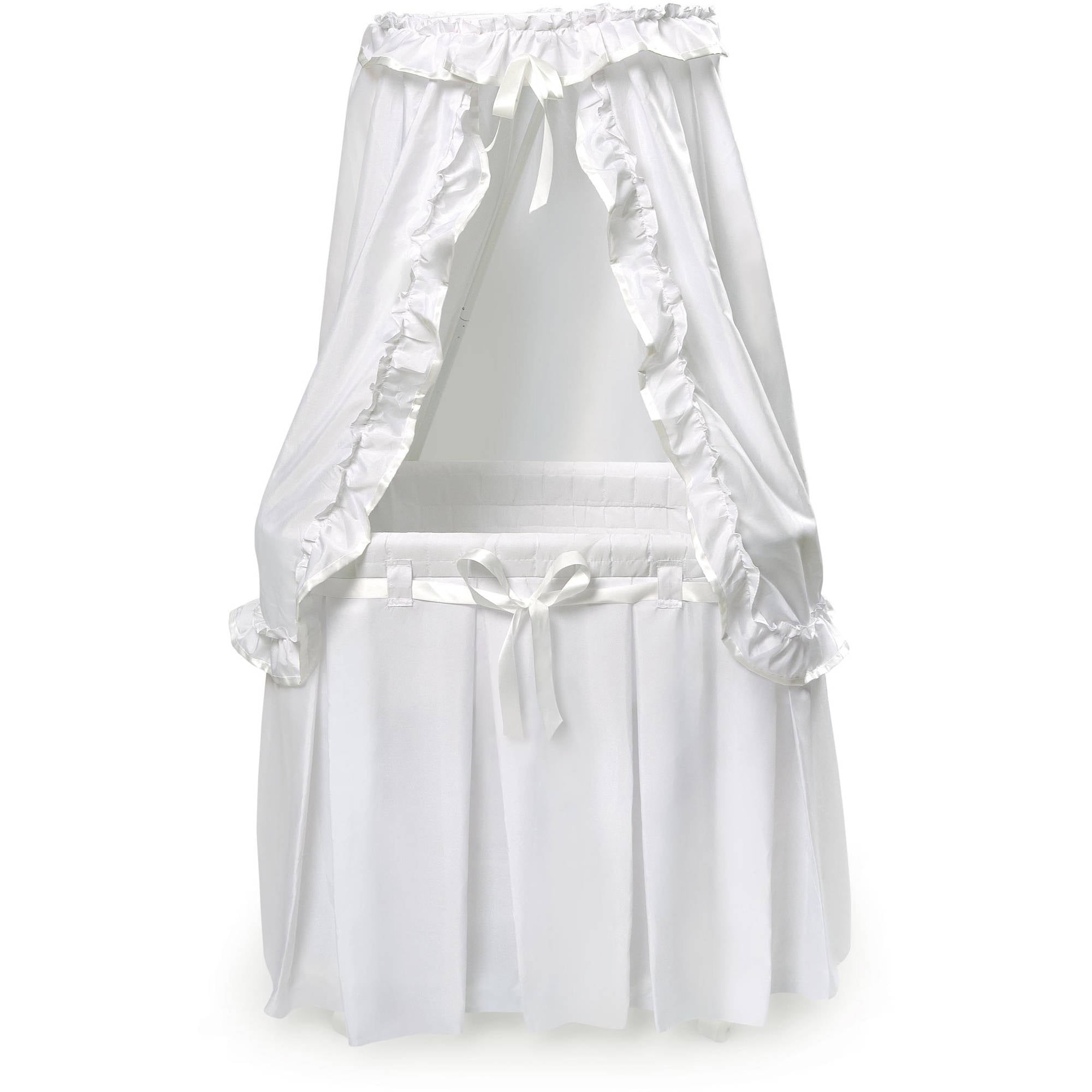 badger basket majesty baby bassinet with canopy