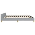 thumbnail image 4 of Bowery Hill California King With Headboard Bed Frame in Light Gray, 4 of 6