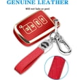 thumbnail image 3 of Key Fob Cover Compatible with Toyota Avalon Camry Corolla RAV4 Sequoia Highlander Tacoma Tundra 4Runner 4 Button Keychain Case Holder Protector,red, 3 of 8