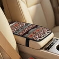 thumbnail image 4 of Xixirimido Car Seat Covers Front Seats Only with Belt Covers Armrest Box Cover 5Pcs Set for SUV Sedan Van Truck PU Leather Seat Protector Automotive Accessories, Ethnic Tribal Forest, 4 of 8