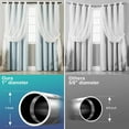 thumbnail image 7 of IHOMEPARK Curtain Rods for Windows 30 to 144 Inch, 1" Diameter Heavy Duty Drapery Rods with Adjustable Brackets for Room Divider, Bedroom, Metal, 7 of 7