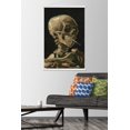 thumbnail image 3 of Skull of a Skeleton with Burning Cigarette by Vincent van Gogh Wall Poster with Magnetic Frame, 22.375" x 34", 3 of 5