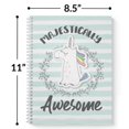 thumbnail image 3 of Cuaderno Gotcha Covered Notebooks Majestically Awesome Unicornio 120 paginas 8.5 x 11 pulgadas, 3 of 5