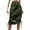 Army Green pants for women, variant on Skirts for Womens Button Elastic High Waist Multi Pocket Cargo Skirts Women Fashion Workwear Below the Knee Solid Side Drawstring Ladies Wide Leg Skirt Pants