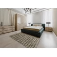 thumbnail image 5 of Ahgly Company Machine Washable Indoor Square Transitional Milk Chocolate Brown Area Rugs, 4' Square, 5 of 7