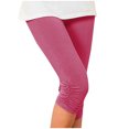 thumbnail image 2 of FNFYFH Liquidation Capris de Yoga pour Femmes Pantalons d'Entraînement Extérieur, Rose Vif, 2 of 8