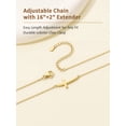 thumbnail image 6 of FindChic Cross Necklace for Women 14K Gold Plated Dainty Tiny Sideway Cross Choker Pendant Necklace Simple Trendy Cute Easter Basket Stuffers Baptism Religious Faith Jewelry Gift, 6 of 9