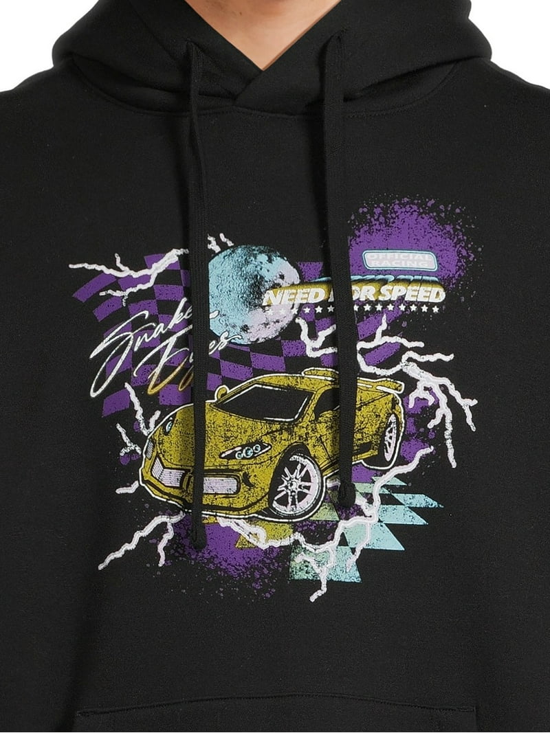 No Boundaries All Gender Graphic Hoodie with Long Sleeves, Sizes