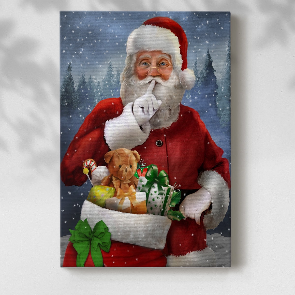 Quiet Santa- Gallery Wrapped Canvas