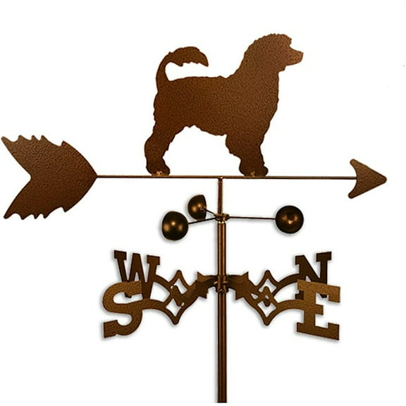 Handmade Portuguese Water Dog Copper Weathervane