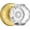 Satin Brass, variant on Crystal Glass Door Knobs Interior, Modern Bathroom Bedroom Door Knobs with Lock Privacy Function, Satin Nickel