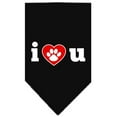 thumbnail image 2 of Pet and Dog Bandana Screen Printed, "I Love You", 2 of 10