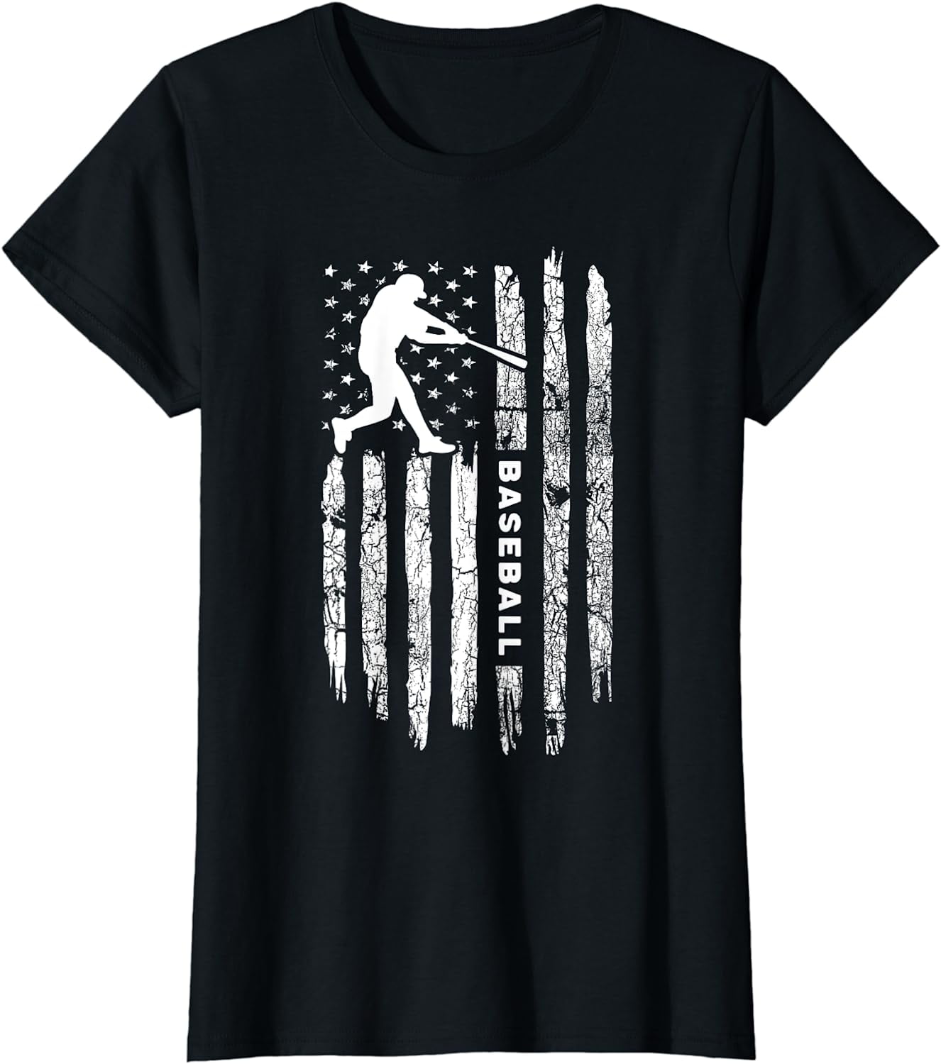 American Flag Baseball Apparel Vintage Baseball TShirt