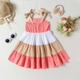 thumbnail image 3 of IROINNID Toddler Girls Ruffle Dress Sleeveless Flower Girls Flowy Pleated Party Dress 2-3T, 3 of 7
