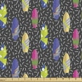 thumbnail image 1 of Surfboard Fabric by the Yard, Colorful Boards in Memphis 80s Retro Style Abstract Summer Themed Fun Pattern, Upholstery Fabric for Dining Chairs Home Decor Accents, 1 Yard, Multicolor by Ambesonne, 1 of 4