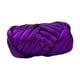 thumbnail image 3 of Hilo grueso, hilo voluminoso, tejido a mano, nudo trenzado, 500 g, hilo para tejer a brazo, longitud 15 m Púrpura, 3 of 9