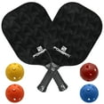 thumbnail image 1 of P113 carbon fiber PP Racket Set (2 rackets + 4 balls) [random ball color], 1 of 8