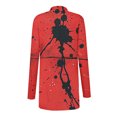 thumbnail image 4 of WXLWZYWL Womens Halloween Costumes 2024, Cute Pumpkin Ghost Bat Cat Spider Printed Long Sleeve Cardigan Sweaters for Women Lightweight, 4 of 5