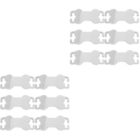 OUNONA 12 pcs Bone Shape Dog ID Tags Stainless Steel Pets Name Tag Puppy Blank DIY Dog ID Tags