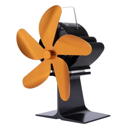 

Jmntiy Stove Fan Wood Stove Fans Fireplace Fan Heat Powered Fan With 5Blade Clearance