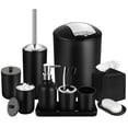 thumbnail image 1 of Set de accesorios de baño ALPIRIRAL negro 10 piezas, 1 of 7
