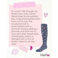 thumbnail image 7 of MeMoi Polka Point Cotton Blend Knee Socks - Girls - Female, 2, Denim, 7 of 7