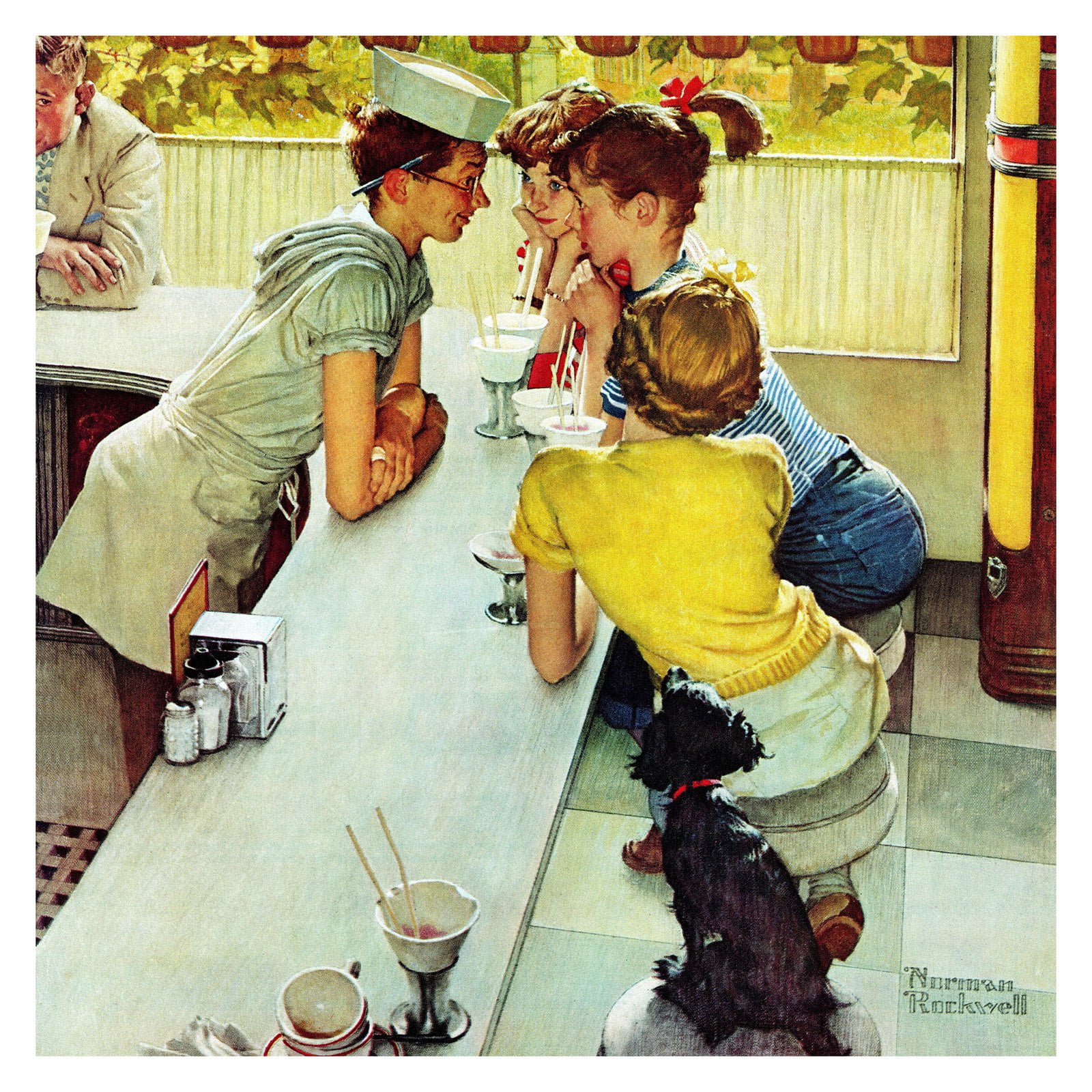 Marmont Hill The Rookie by Norman Rockwell Painting Print on Canvas 32x32 