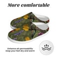 thumbnail image 6 of Rateoe Humming Bird Print Women's Men's Cotton Knit Slippers Lightweight Memory Foam Indoor House Shoes with Anti-Skid Sole-46/47, 6 of 7