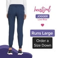 thumbnail image 3 of Heartsoul Break On Through Women Scrubs Pant, Low Rise Jogger, HS030T, M Tall, Navy, 3 of 7
