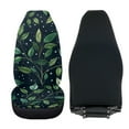 thumbnail image 4 of Uorisanigo Car Seat Covers for Front Seats Set of 2, Soft Comfy Vehicle Seat Protection Covers, Premium Green Leaf Print Automotive Bucket Seats Cover, 4 of 7
