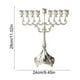 thumbnail image 3 of Hanukkah Menorahs 9 Branch Gold Plated Menorahs For Chanukah Candle Holders Shabbat, 3 of 6