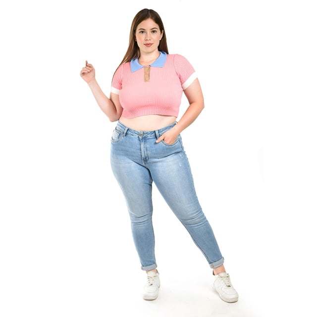 Jeans skinny con strech Tallas Extras, 3919 (Azul claro) azul cielo 36
