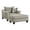 Platinum, variant on Roundhill Furniture Camero Fabric Pillowback Accent Chair with Ottoman