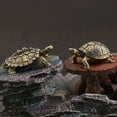 thumbnail image 4 of Adornos de bronce con forma de tortuga de cobre macizo envejecido antiguo que acumulan riqueza de forma segura Tortuga de la longevidad Tortuga de dinero dorada Mascota de té Manualidades de, 4 of 6