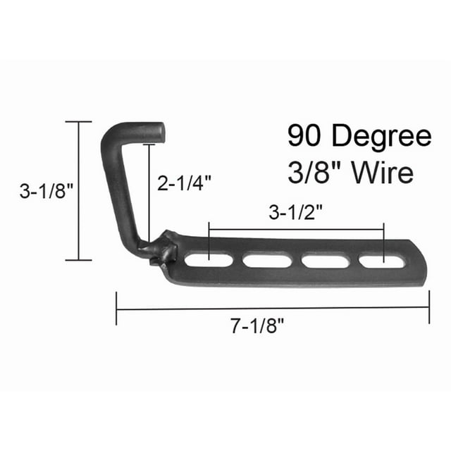 Nickson Exhaust Muffler Strap 00515 Universal; 7-1/8 Inch Length; 4 Hole Strap With 90 Degree J Hook