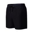 thumbnail image 6 of Boys Quick Dry Athletic Shorts with Elastic Waist & Drawstring, Black Solid Casual Lounge Shorts with Pockets for Kids 8-14,Size 12-13T, 6 of 9