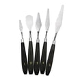 thumbnail image 3 of Almencla Ensemble de 5 Spatules Raclette Palette Mixte kit d'Outils en Acier Inoxydable pour, 3 of 8