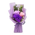 thumbnail image 1 of Ramo de flores de jabón con clavel artificial perfumado y rosas para mujer, mamá, esposa, mejor amiga, cumpleaños y Navidad., 1 of 8