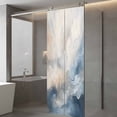 thumbnail image 3 of Abstract Modern Art Window Privacy Film Watercolor Blue Graffiti Art Decorative Glass Window Film UV Blocking Static Cling Non-Adhesive Sticker Covering for Home Door 29.5 x 78.7 inches, 3 of 7