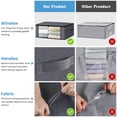thumbnail image 4 of Bolsas de almacenamiento HomeHacks Storage, paquete de 3 unidades, organizador de ropa, 35 L, 4 of 8