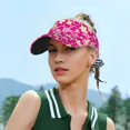 thumbnail image 5 of Daiia Vintage Flowers Pattern Sport Sun Visor Hats Visor Cap Adjustable Empty Top Baseball Cap Cotton Ball Caps for Women and Men, 5 of 7